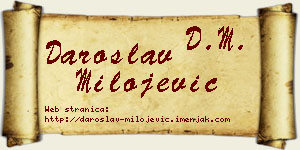 Daroslav Milojević vizit kartica